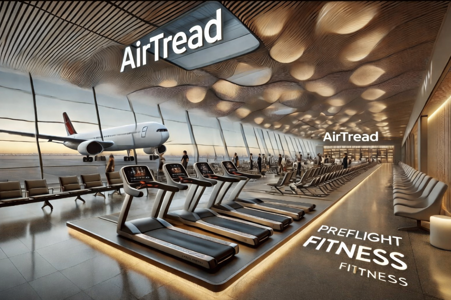 AirTread concourse deployment concept at airport gates